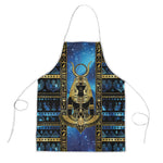Egyptian Goddess Hathor Apron Galaxy Ancient Mythology Sun Disk Cow Horn