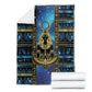 Egyptian Goddess Hathor Blanket Galaxy Ancient Mythology Sun Disk Cow Horn