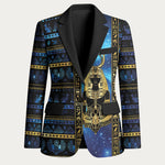 Egyptian Goddess Hathor Blazer Galaxy Ancient Mythology Sun Disk Cow Horn