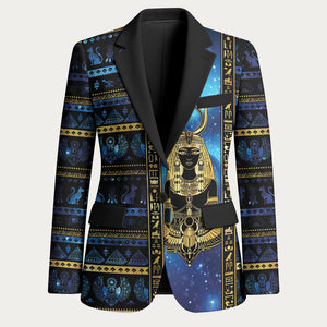 Egyptian Goddess Hathor Blazer Galaxy Ancient Mythology Sun Disk Cow Horn