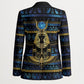 Egyptian Goddess Hathor Blazer Galaxy Ancient Mythology Sun Disk Cow Horn