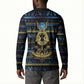 Egyptian Goddess Hathor Button Sweatshirt Galaxy Ancient Mythology Sun Disk Cow Horn