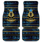 Egyptian Goddess Hathor Car Mats Galaxy Ancient Mythology Sun Disk Cow Horn