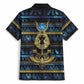 Egyptian Goddess Hathor Hawaiian Shirt Galaxy Ancient Mythology Sun Disk Cow Horn