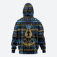 Egyptian Goddess Hathor Hoodie Galaxy Ancient Mythology Sun Disk Cow Horn