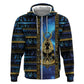 Egyptian Goddess Hathor Hoodie Galaxy Ancient Mythology Sun Disk Cow Horn