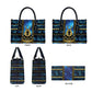 Egyptian Goddess Hathor Leather Bag Galaxy Ancient Mythology Sun Disk Cow Horn