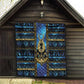 Egyptian Goddess Hathor Quilt Galaxy Ancient Mythology Sun Disk Cow Horn