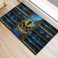 Egyptian Goddess Hathor Rubber Doormat Galaxy Ancient Mythology Sun Disk Cow Horn