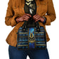 Egyptian Goddess Hathor Shoulder Handbag Galaxy Ancient Mythology Sun Disk Cow Horn