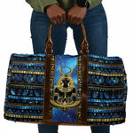 Egyptian Goddess Hathor Travel Bag Galaxy Ancient Mythology Sun Disk Cow Horn