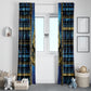 Egyptian Goddess Hathor Window Curtain Galaxy Ancient Mythology Sun Disk Cow Horn