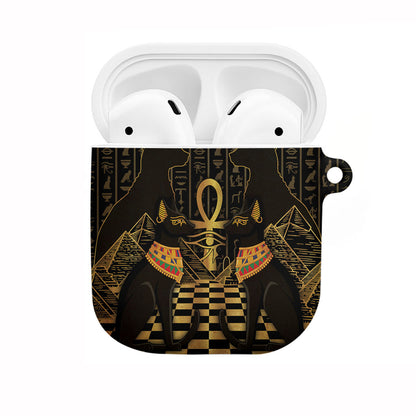 Egyptian Goddess Bastet AirPods Case Ancient Mythology Sacred Black Cat