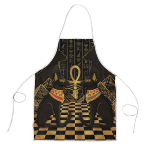 Egyptian Goddess Bastet Apron Ancient Mythology Sacred Black Cat