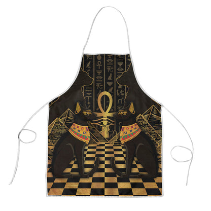 Egyptian Goddess Bastet Apron Ancient Mythology Sacred Black Cat
