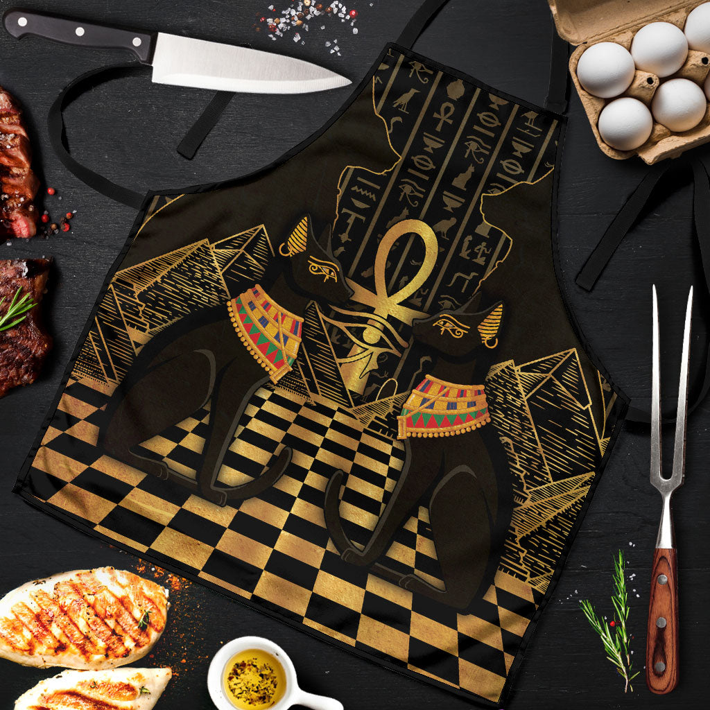 Egyptian Goddess Bastet Apron Ancient Mythology Sacred Black Cat