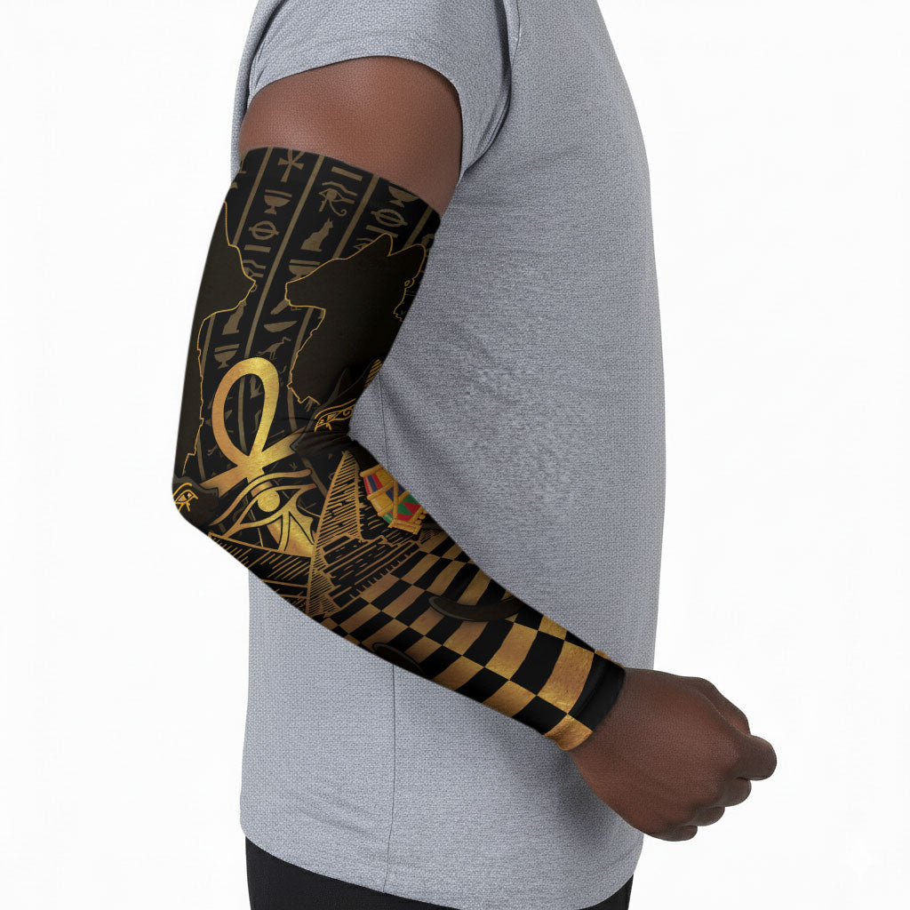 Egyptian Goddess Bastet Arm Sleeves Ancient Mythology Sacred Black Cat