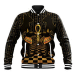 Egyptian Goddess Bastet Baseball Jacket Ancient Mythology Sacred Black Cat