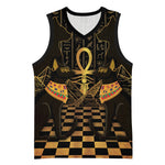Egyptian Goddess Bastet Basketball Jersey Ancient Mythology Sacred Black Cat