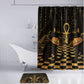 Egyptian Goddess Bastet Bathroom Set Ancient Mythology Sacred Black Cat