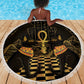 Egyptian Goddess Bastet Beach Blanket Ancient Mythology Sacred Black Cat