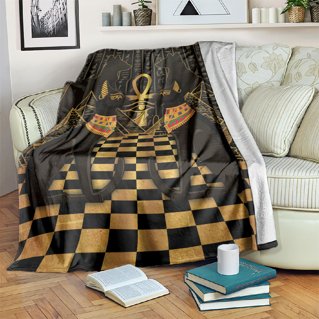Egyptian Goddess Bastet Blanket Ancient Mythology Sacred Black Cat