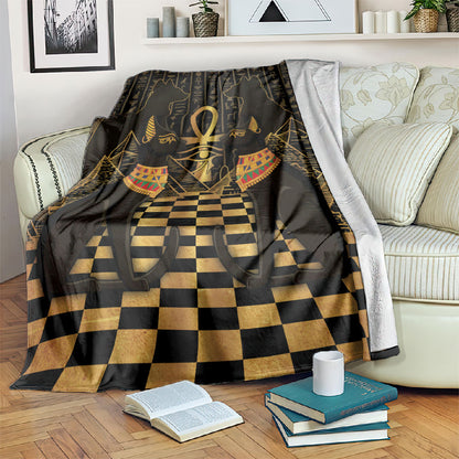 Egyptian Goddess Bastet Blanket Ancient Mythology Sacred Black Cat