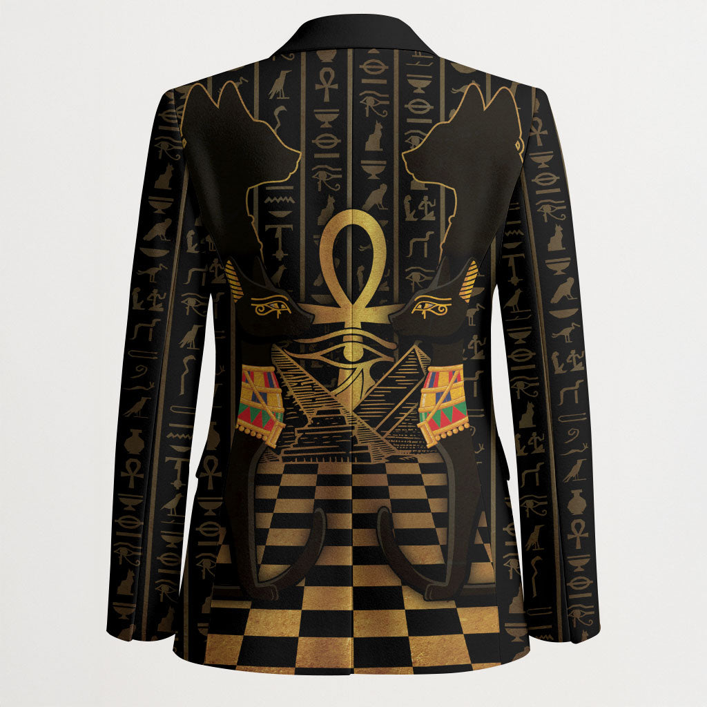 Egyptian Goddess Bastet Blazer Ancient Mythology Sacred Black Cat