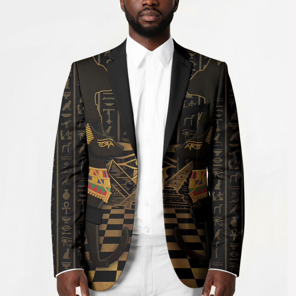 Egyptian Goddess Bastet Blazer Ancient Mythology Sacred Black Cat