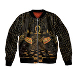 Egyptian Goddess Bastet Bomber Jacket Ancient Mythology Sacred Black Cat