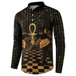 Egyptian Goddess Bastet Button Sweatshirt Ancient Mythology Sacred Black Cat