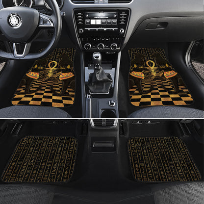Egyptian Goddess Bastet Car Mats Ancient Mythology Sacred Black Cat