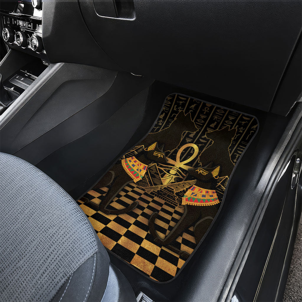Egyptian Goddess Bastet Car Mats Ancient Mythology Sacred Black Cat