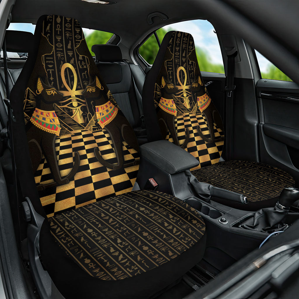 Egyptian Goddess Bastet Car Seat Cover Ancient Mythology Sacred Black Cat