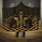 Egyptian Goddess Bastet Hooded Blanket Ancient Mythology Sacred Black Cat