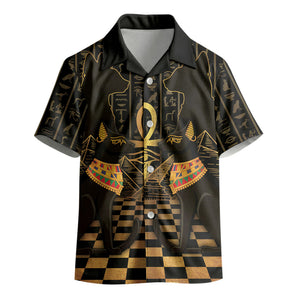 Egyptian Goddess Bastet Kid Hawaiian Shirt Ancient Mythology Sacred Black Cat