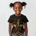 Egyptian Goddess Bastet Kid T shirt Ancient Mythology Sacred Black Cat