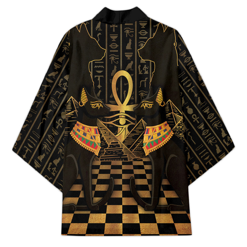 Egyptian Goddess Bastet Kimono Ancient Mythology Sacred Black Cat