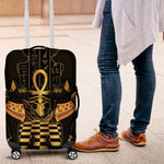 Egyptian Goddess Bastet Luggage Cover Ancient Mythology Sacred Black Cat
