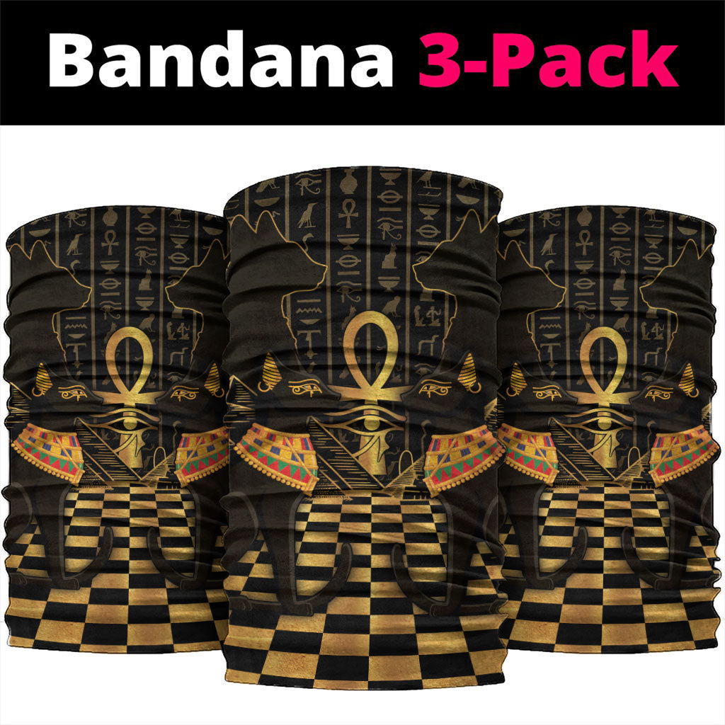 Egyptian Goddess Bastet Neck Gaiter Ancient Mythology Sacred Black Cat