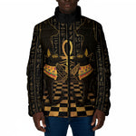 Egyptian Goddess Bastet Padded Jacket Ancient Mythology Sacred Black Cat