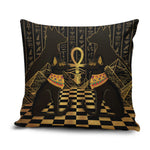Egyptian Goddess Bastet Pillow Cover Ancient Mythology Sacred Black Cat