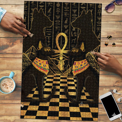 Egyptian Goddess Bastet Puzzle Ancient Mythology Sacred Black Cat