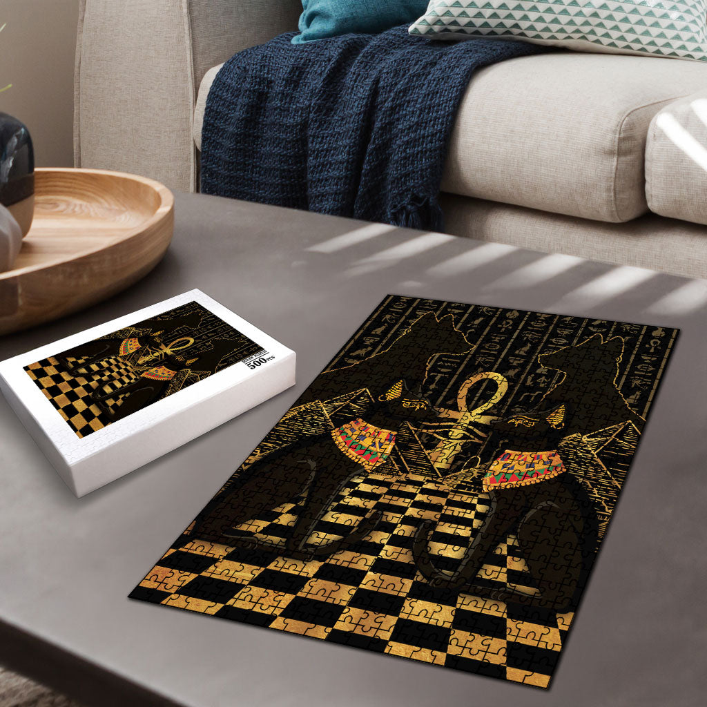 Egyptian Goddess Bastet Puzzle Ancient Mythology Sacred Black Cat