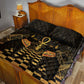 Egyptian Goddess Bastet Quilt Bed Set Ancient Mythology Sacred Black Cat