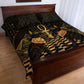 Egyptian Goddess Bastet Quilt Bed Set Ancient Mythology Sacred Black Cat