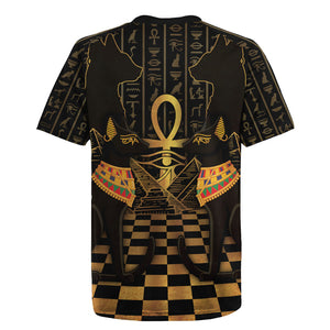 Egyptian Goddess Bastet Rugby Jersey Ancient Mythology Sacred Black Cat