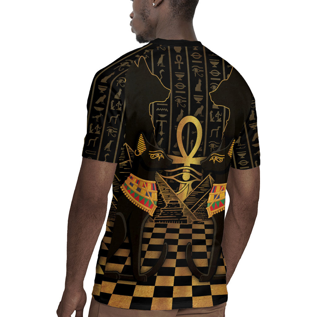 Egyptian Goddess Bastet Rugby Jersey Ancient Mythology Sacred Black Cat