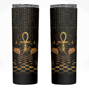 Egyptian Goddess Bastet Skinny Tumbler Ancient Mythology Sacred Black Cat