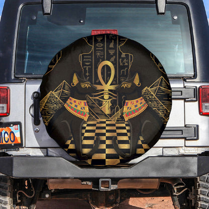 Egyptian Goddess Bastet Spare Tire Cover Ancient Mythology Sacred Black Cat